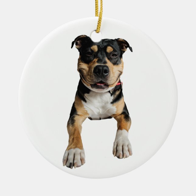 Verzierung - déco von Weihnachten - Idol-Design Keramik Ornament (Vorne)