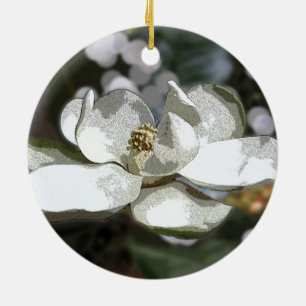 Verzierung der Magnolien-2760 Keramik Ornament