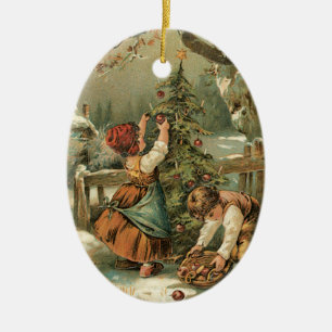 Verzierung des Baums Keramikornament