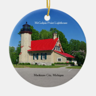 Verzierung des McGulpin Punkt-Leuchtturmes 2019 Keramik Ornament