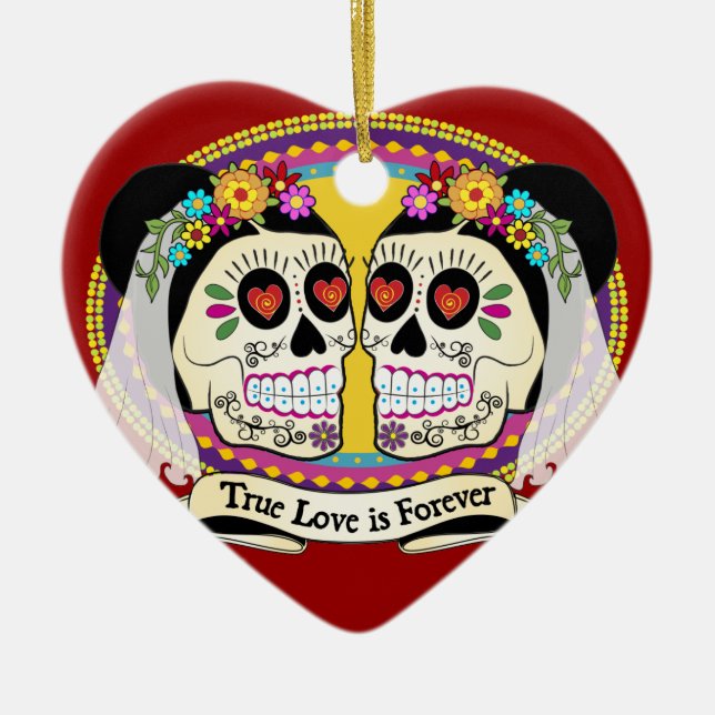 Verzierung DOS Novias (2 Bräute) Keramik Ornament (Vorne)