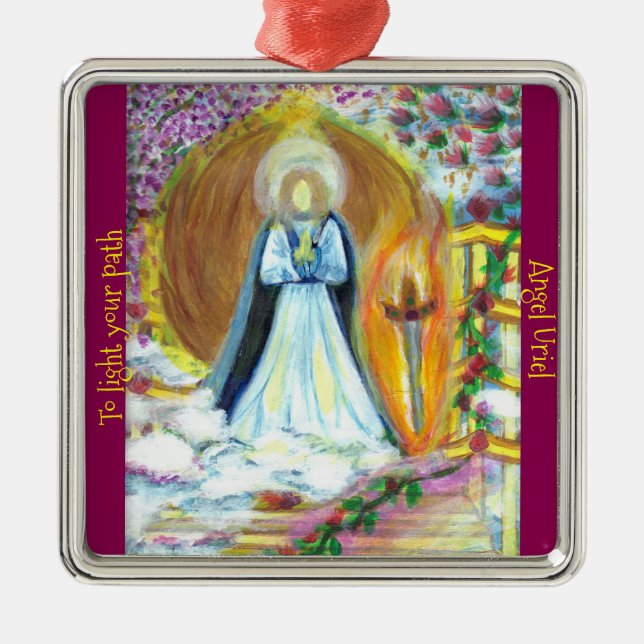 Verzierung: Erzengel Uriel Ornament Aus Metall (Vorne)