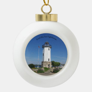 Verzierung Fond Du Lac Lighthouse Keramik Kugel-Ornament