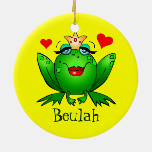 Verzierung Frosch-Prinzessin-Prinz Cartoon Frogs Keramikornament