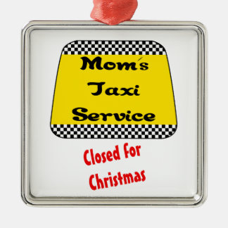 Verzierung für das Taxi Mamma Mama: Geschlossen Silbernes Ornament