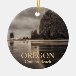 Verzierung: Heuschober-Felsen und Nadeln (Kreis) Keramik Ornament