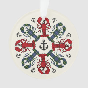 Verzierung Hummer-Schneeflocke-Anker N.S. Ornament