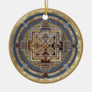 Verzierung Kalachakra Mandala-B Keramikornament