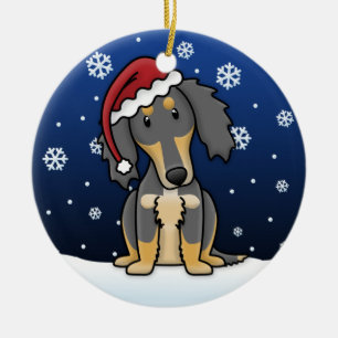 Verzierung Kawaii Cartoon BT Saluki Weihnachts Keramikornament