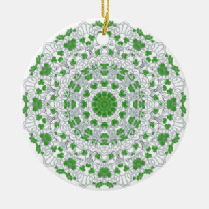 Verzierung - Klee kaleidoskopische 2 Keramik Ornament