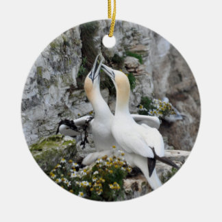 Verzierung: Liebendes Gannets Keramik Ornament