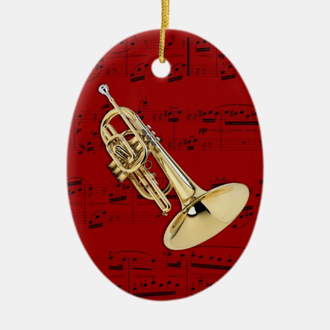 Verzierung - marschierende Mellophone- Auswahl Keramikornament (Vorne)