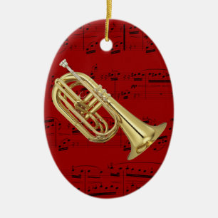 Verzierung - marschierender Euphonium - wählen Sie Keramik Ornament