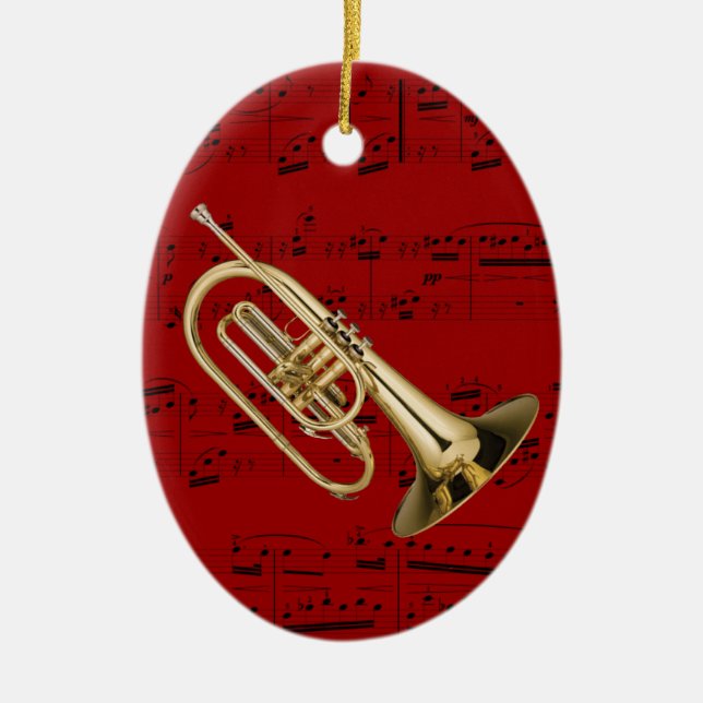 Verzierung - Mellophone - wählen Sie Ihre Farbe Keramikornament (Vorne)