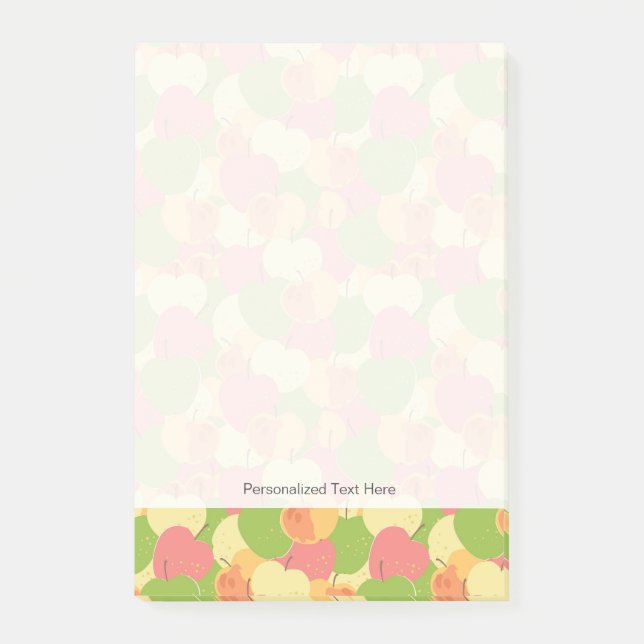 Verzierung mit Äpfeln Post-it Klebezettel (Vorderseite)