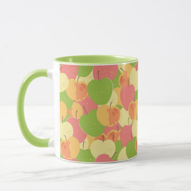 Verzierung mit Äpfeln Tasse (Links)