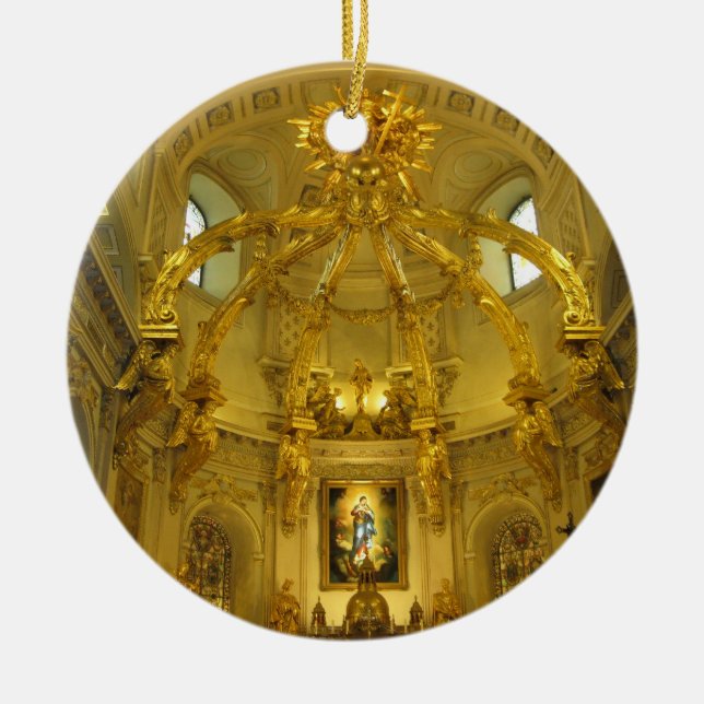 Verzierung Notre Dames Québec-Stadt Kanada Keramikornament (Vorne)