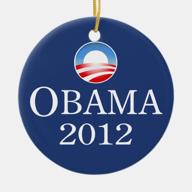 Verzierung Obama 2012 Keramikornament (Vorne)