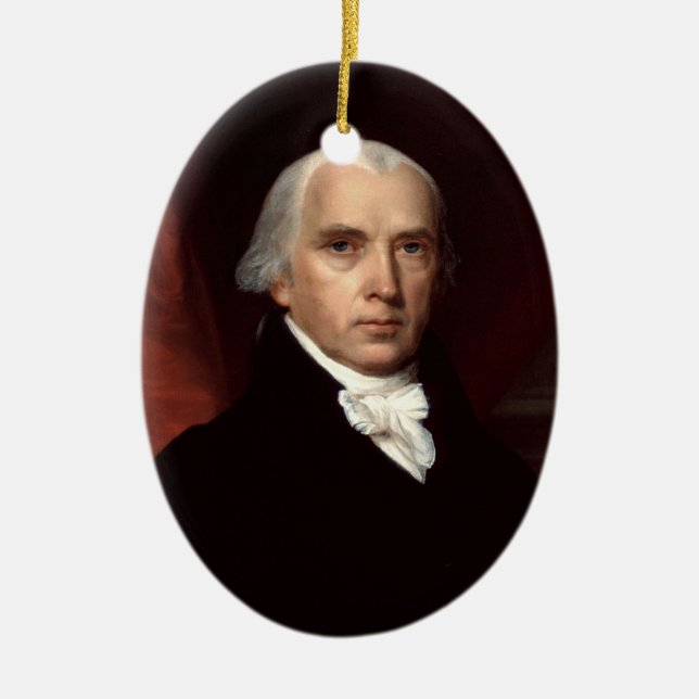Verzierung Präsidenten-James Madison Keramikornament (Vorne)