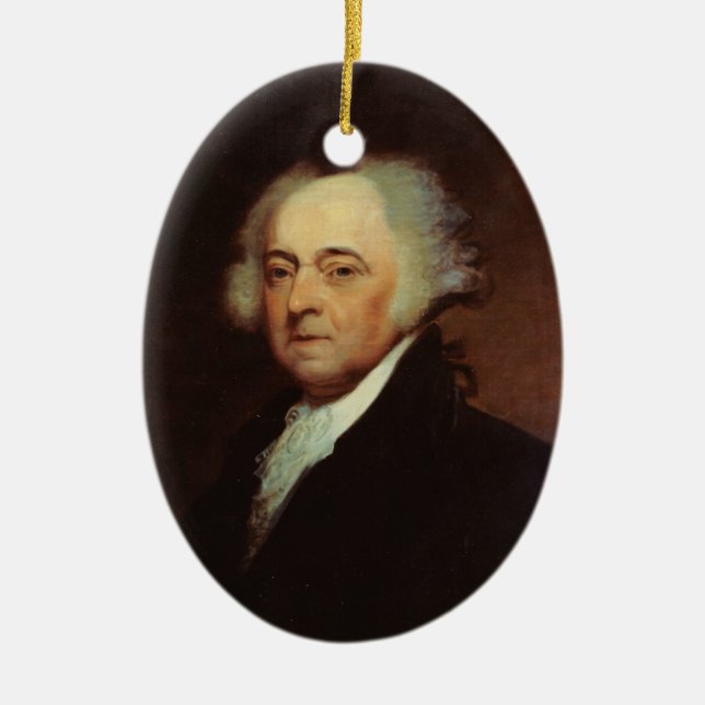 Verzierung Präsidenten-John Adams Keramikornament (Vorne)