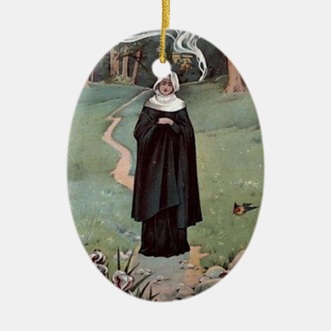 Verzierung St. Bridget Keramik Ornament (Vorne)