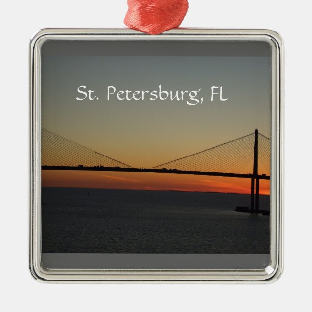 Verzierung St Petersburg Florida Ornament Aus Metall (Vorne)
