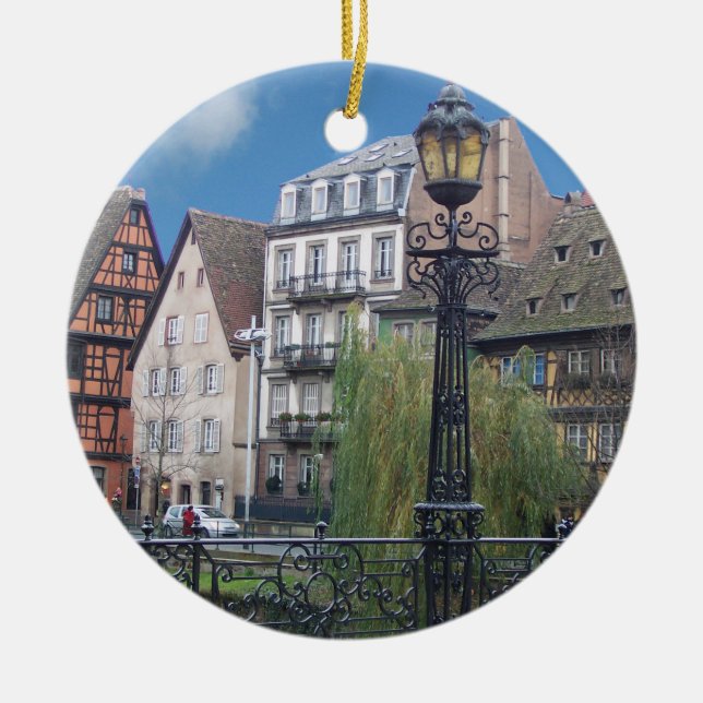Verzierung Straßburgs Frankreich Keramikornament (Vorne)