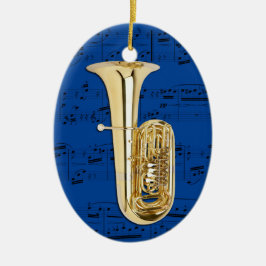 Verzierung - Tuba - wählen Sie Ihre Farbe aus Keramikornament