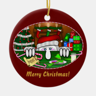 Verzierung Weihnachtsmanns Kilroy Keramikornament
