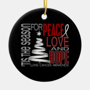 Verzierungen des Lungenkrebs-Weihnachten1 Keramik Ornament