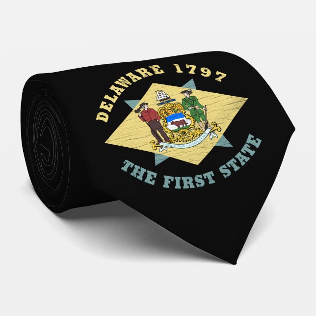 VERZÖGERUNG 1797 DER ERSTEN STAATLICHEN FLAGGE KRAWATTE (Gerollt)