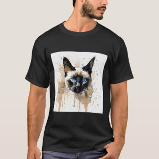 Verzweifelter Grungy Punk Graffiti-Katze Xvi T-Shirt