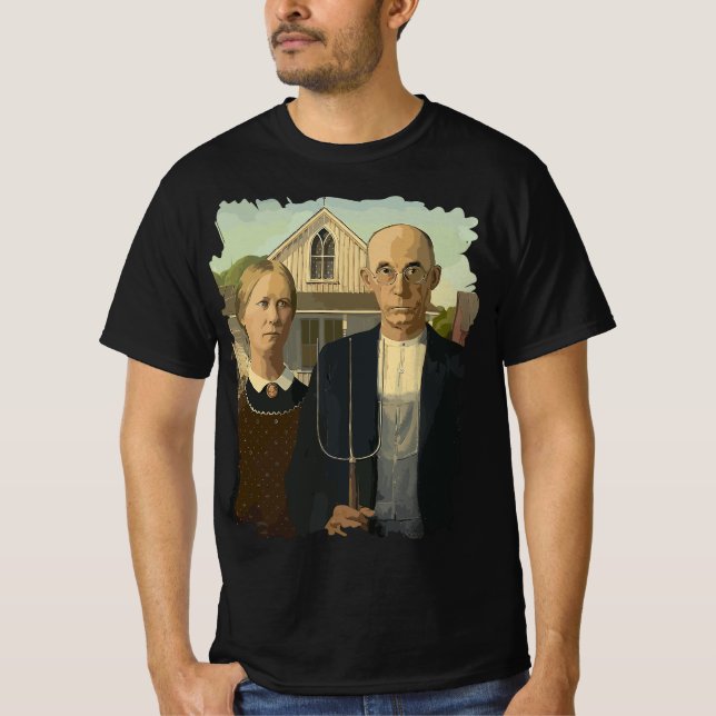Verzweiflung der amerikanischen Gotik berühmte Mal T-Shirt (Vorderseite)