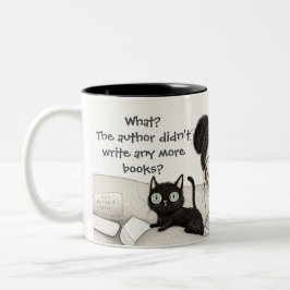 Verzweiflung eines Katzen liebenden Lesers Zweifarbige Tasse