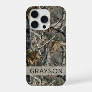 Verzweigungen der Wald Tarnung Personalisiert iPhone 15 Pro Hülle