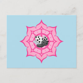 Vesak Buddha Ladybug Postkarte