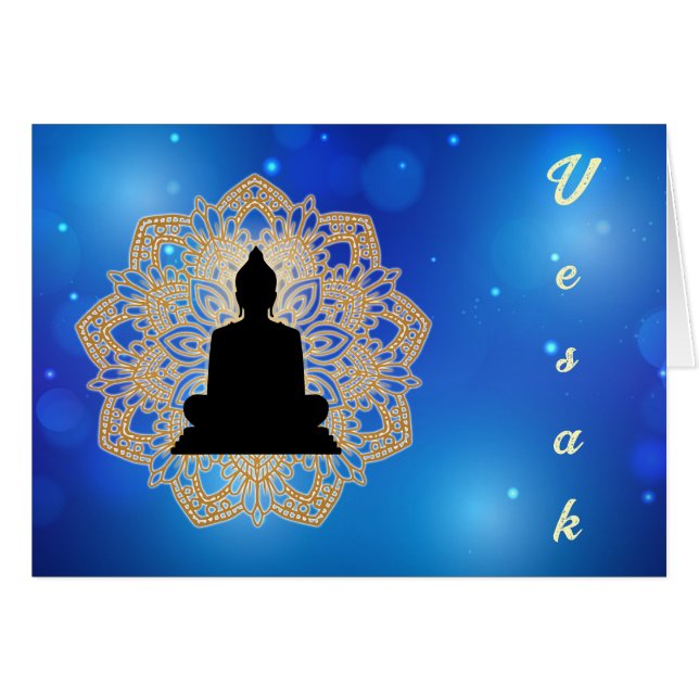 Vesak Day Bouddha et Mandala Vaisakha Purnima (Devant horizontal)