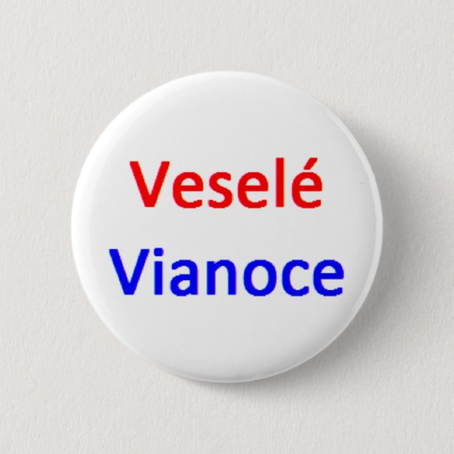 Vesele-Vanoce-Tasse Button (Vorderseite)