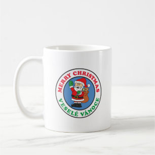Vesele Vanoce Tchèque Noël Père Noël Coffee Mug