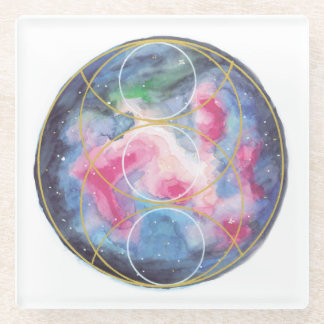 Vesica Pisces coaster Glasuntersetzer