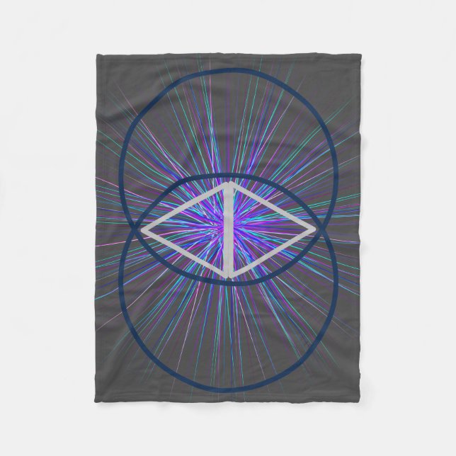 Vesica Pisces with Starburst Fleece Blanket (Vorderseite)