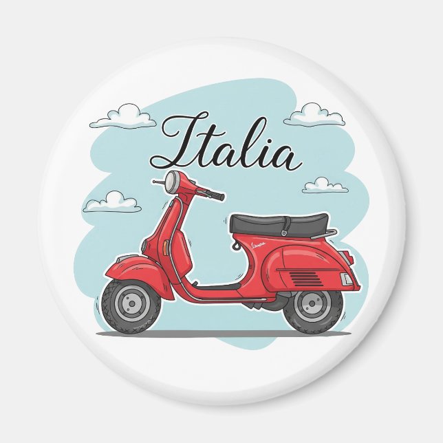 Vespa Italy Magnet (Vorne)