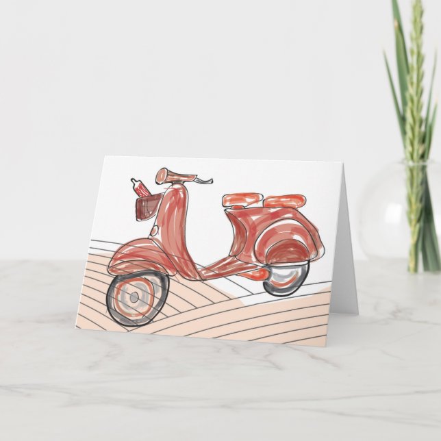 Vespa-Karte Karte (Vorderseite)