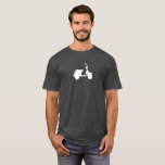 Vespa Men-T-Shirt - Weiße Vespa Dunkles Shirt<br><div class="desc">Quirky,  Spaß,  voller Charakter! Genießen Sie diesen Vespa-Tee,  nur weil Sie:)</div>