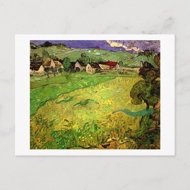 Vessenots in der Nähe von Auvers Van Gogh Postkarte (Vorderseite)