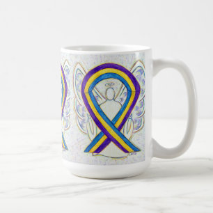 Vessie Cancer Sensibilisation Ruban Angel Art Mug