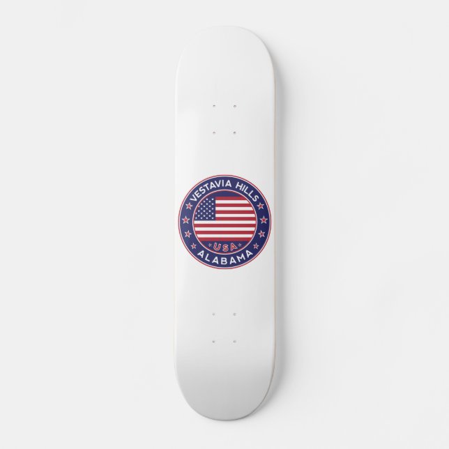 Vestavia Hills, Alabama Skateboard (Vorderseite)