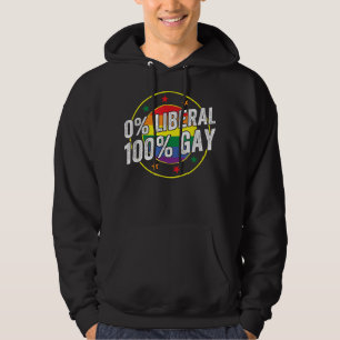 Veste À Capuche 0 Libéral 100 Gay LGBT Design pour les conservateu