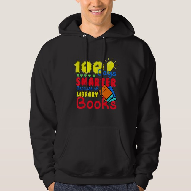 Veste À Capuche 100 Days Smarter Because of Library Books Kids Tea (Devant)