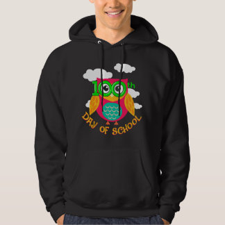 Veste À Capuche 100e jour d'école chouette hibou enseignant élève 